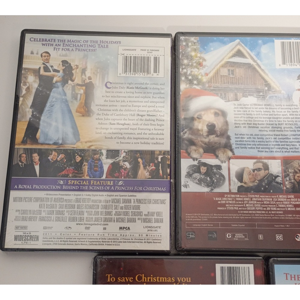 Lot of 5 Christmas DVDs Children's Kids Family Movies, NEW, Dove Pureflix More - Picture 8 of 9